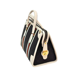 Gucci Bi Color Double G Bauletto Small Top Handle