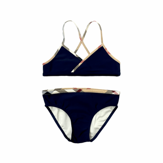 Burberry Navy Blue Classic Design Bikini