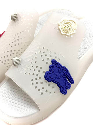 Burberry Rubber Jelly Sandals in Ice Blue