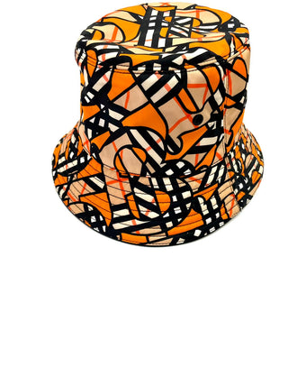 Burberry Orange TB Logo Bucket Hat