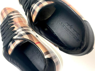 Burberry Classic Vintage Design Shiny Sneakers