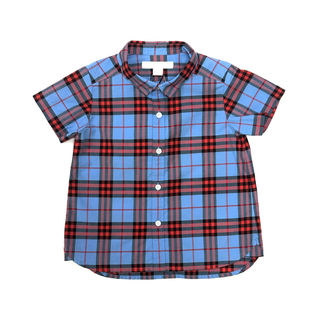 Burberry Blue Red Classic Design Shirt