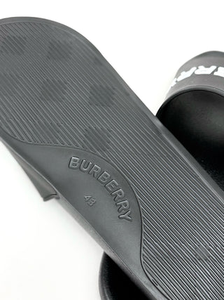 Burberry Black Rubber Slides