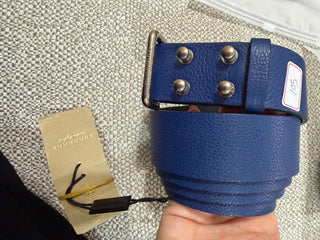 Burberry Blue Leather Belt