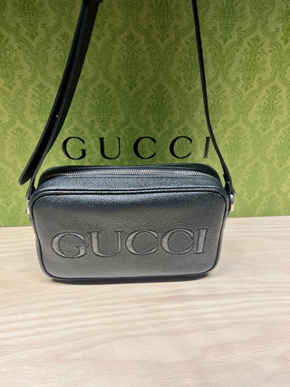 Gucci Logo Leather Crossbody Bag