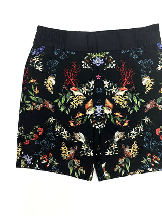 Burberry Black with Flower Print Shorts