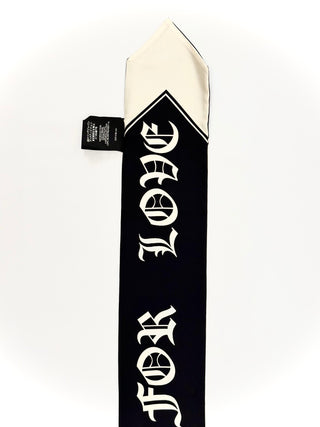 Gucci Blind For Love Black and White Silk Twilly/ Neck Bow