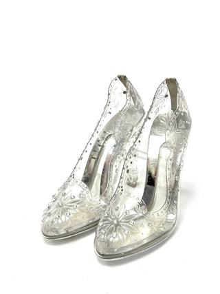 Dolce and Gabbana Silver PVC Crystal Embellishments