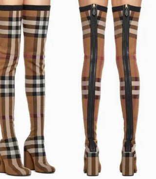 Burberry Over The Knee High Stretch Boots