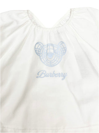 Burberry White Teddy Logo Dress or Shirt