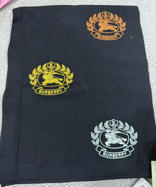 Burberry Black with Burberry Logo Print