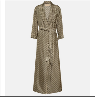 Gucci GG Supreme Monogram Peak Label Silk Robe