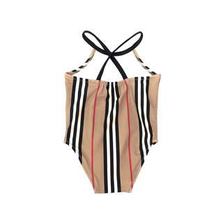 Burberry Classic Stripes Down Swimsuit