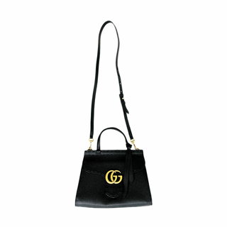 Gucci Black Leather Top Handle Bag