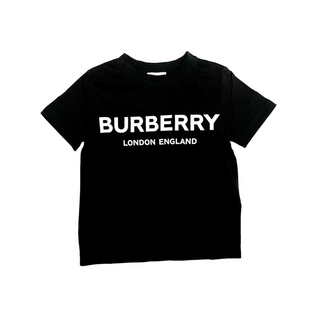 Burberry Black with White Name Logo T’shirt