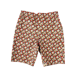 Burberry Iconic Bear Logo Silk Cotton Shorts