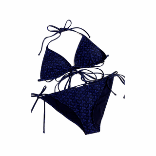 Burberry Dark Blue TB Logo Padded Bikini