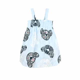 Burberry Baby Blue Bear Logo Summer Dress