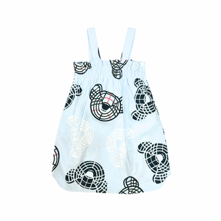 Burberry Baby Blue Bear Logo Summer Dress