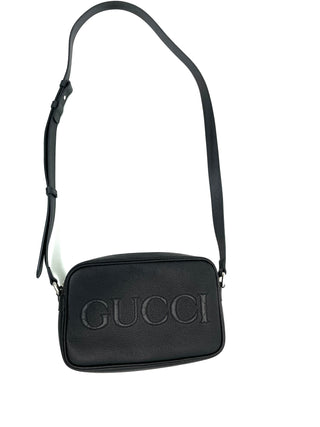 Gucci Logo Leather Crossbody Bag