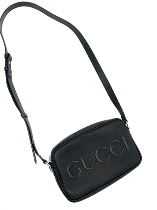 Gucci Logo Leather Crossbody Bag
