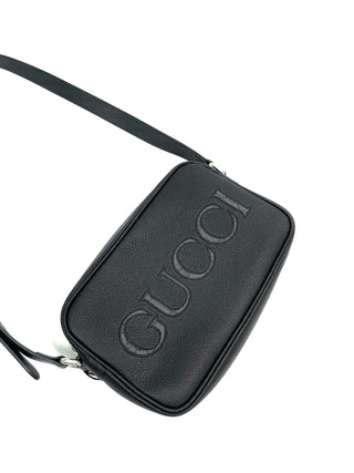 Gucci Logo Leather Crossbody Bag