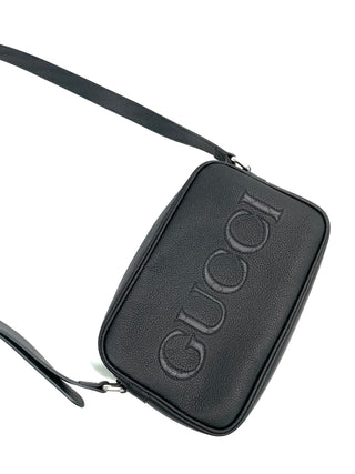 Gucci Logo Leather Crossbody Bag