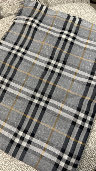 Burberry Glitter Grey Scarf