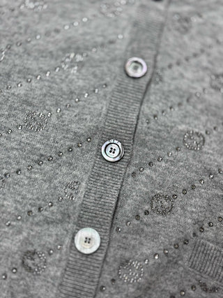 Gucci Cashmere Crystal GG Cardigan