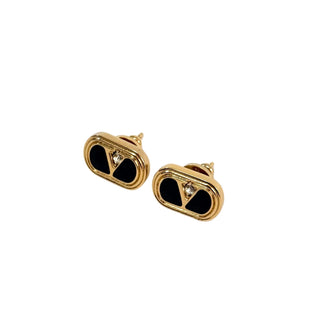 Valentino Ovallete VLogo Stud Earrings