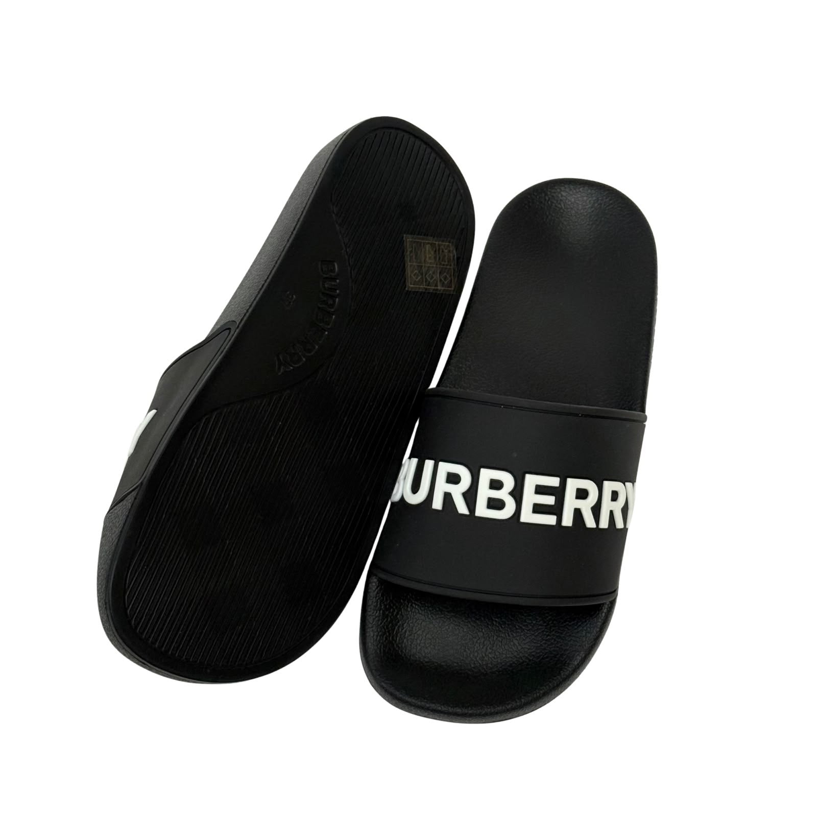 Burberry Slides Black / White