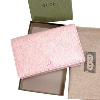 Gucci Peach Wallet On Chain With Mirror