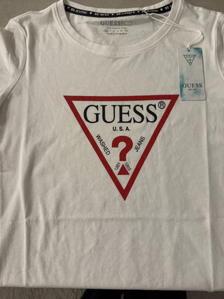 Guess Logo Tshirt White