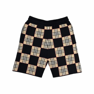 Burberry Classic Vintage Caro Design Wool Shorts