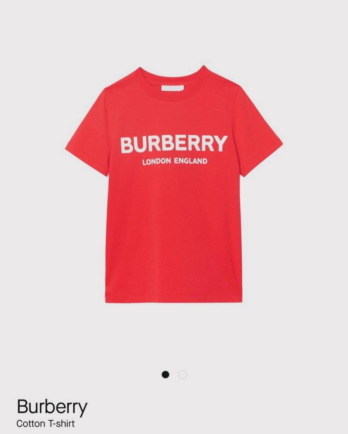 Burberry shirt with red writing hotsell