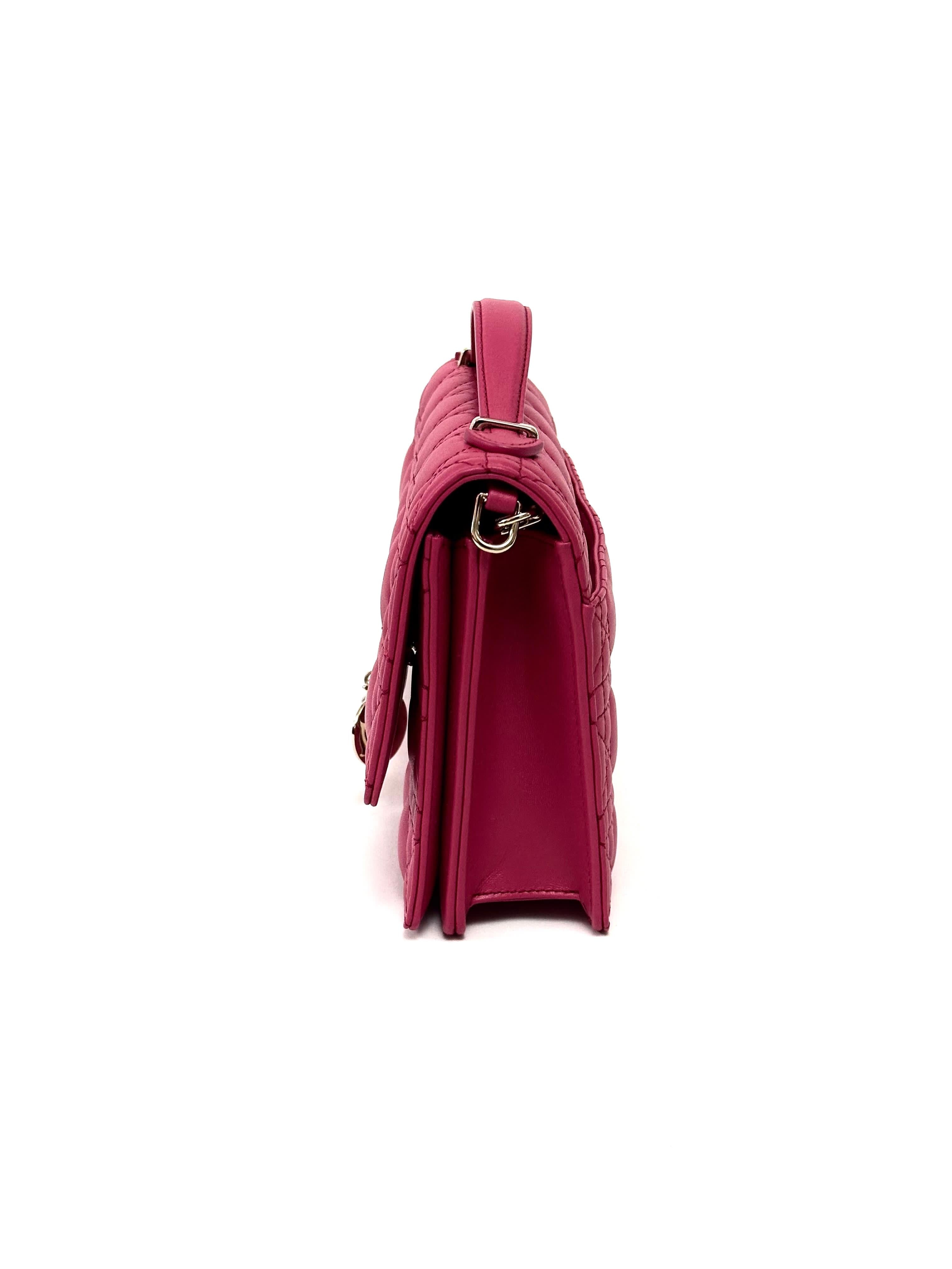 Dior Top Handle Bag Passion Pink