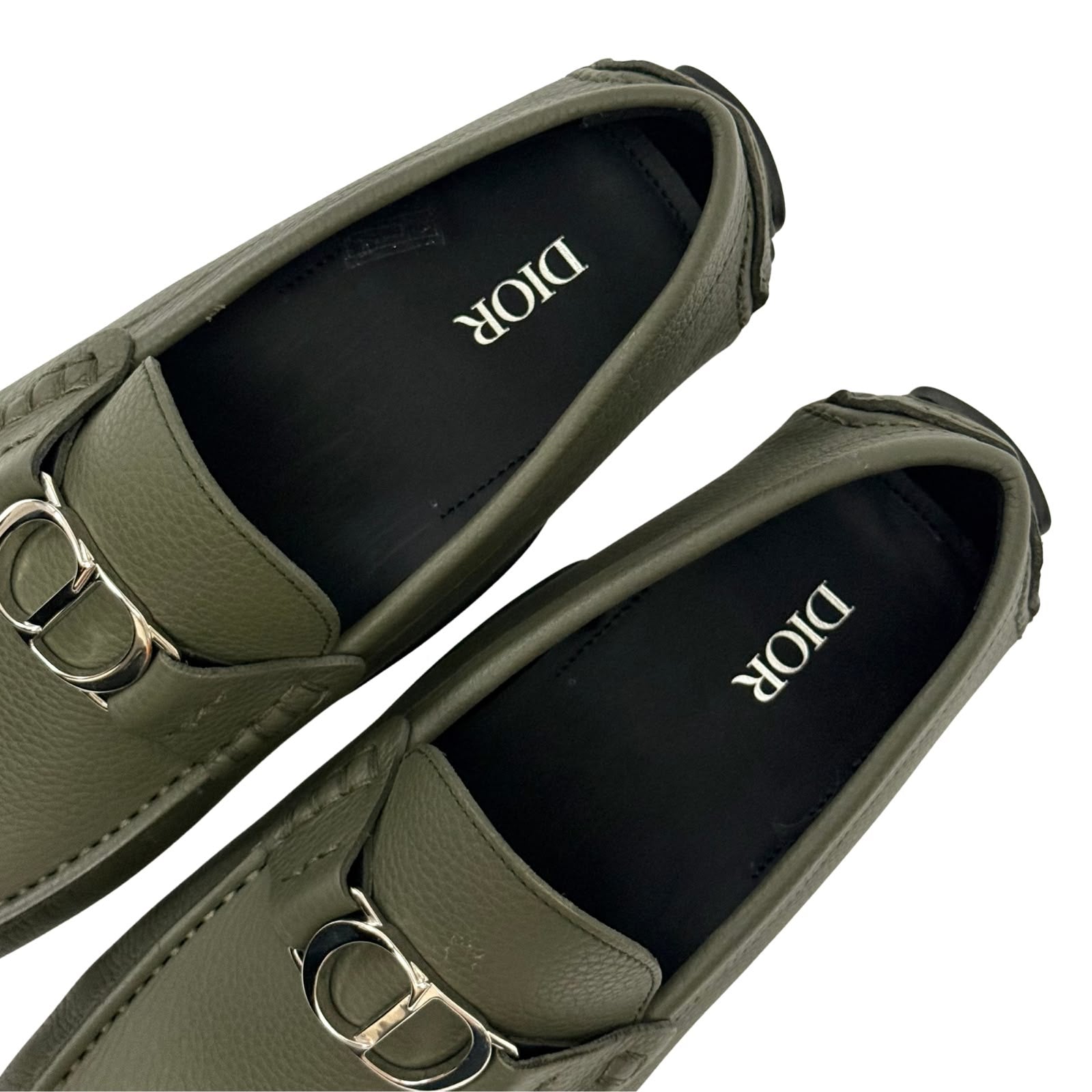 Christian Dior Grained Calfskin Odeon Loafers
