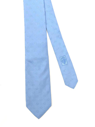Gucci Light Blue with GG Print Silk Tie