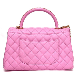 Chanel Coco Top Handle Barbie Pink Large