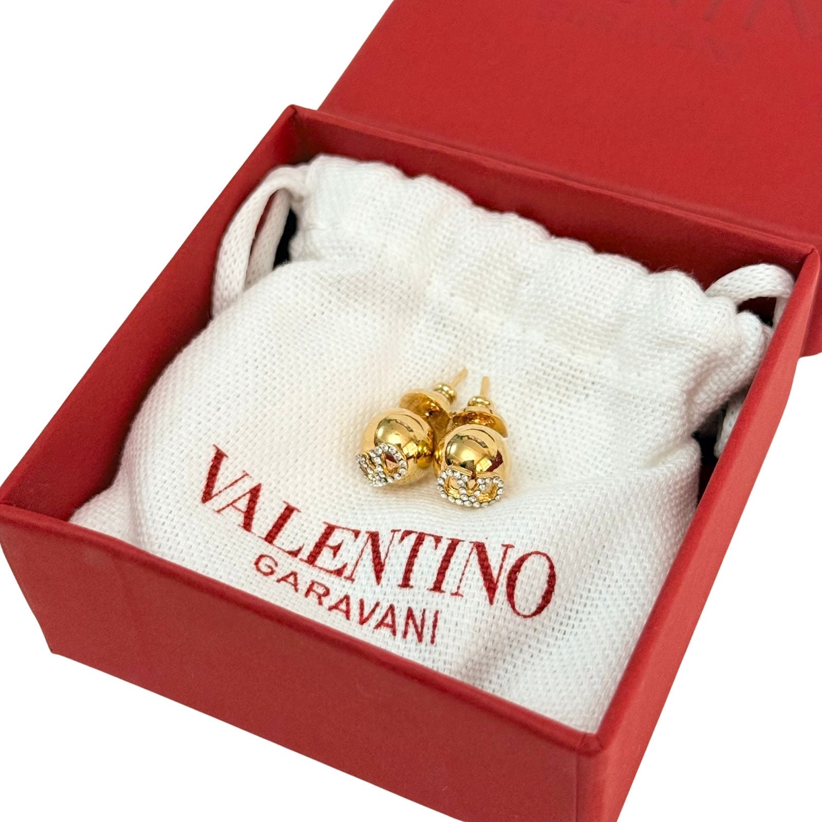 Valentino Garavani VLogo Stud Earrings