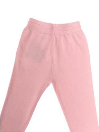 Burberry Baby Pink Cashmere Jogger Pants