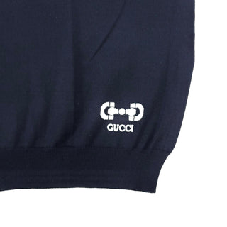 Gucci Black Wool Shirt with Gucci Logo