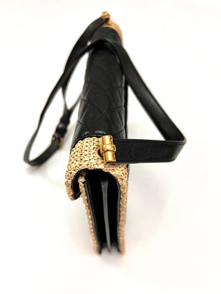 Saint Laurent Limited Edition Raffia and Leather Bag