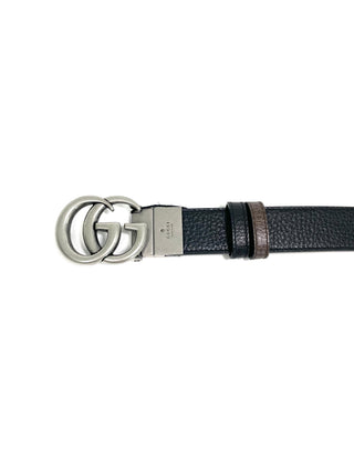 Gucci Reversible GG Buckle Leather Belt