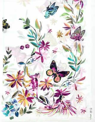 Christian Dior White MultiColor Shawl