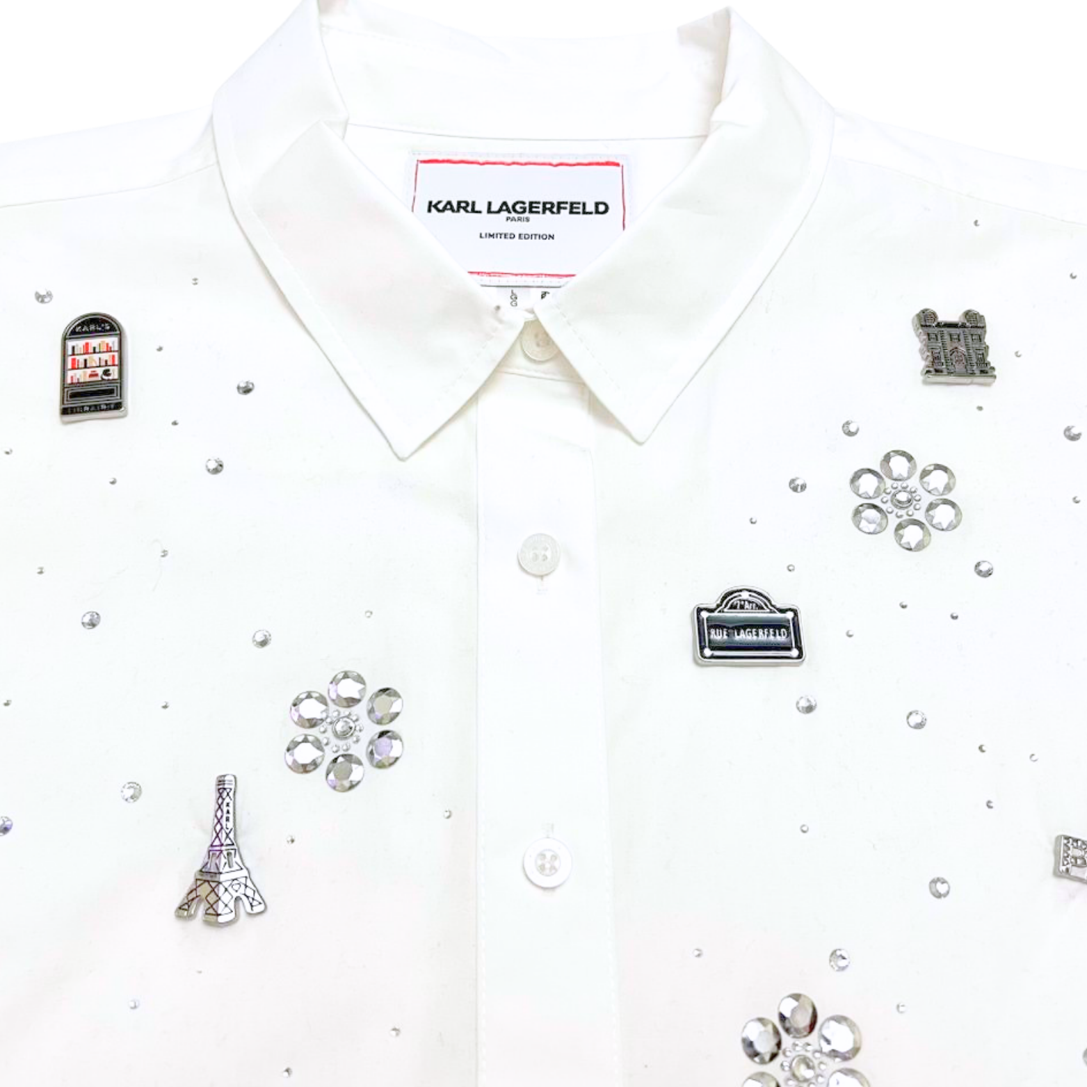 Karl Lagerfeld White Polo
