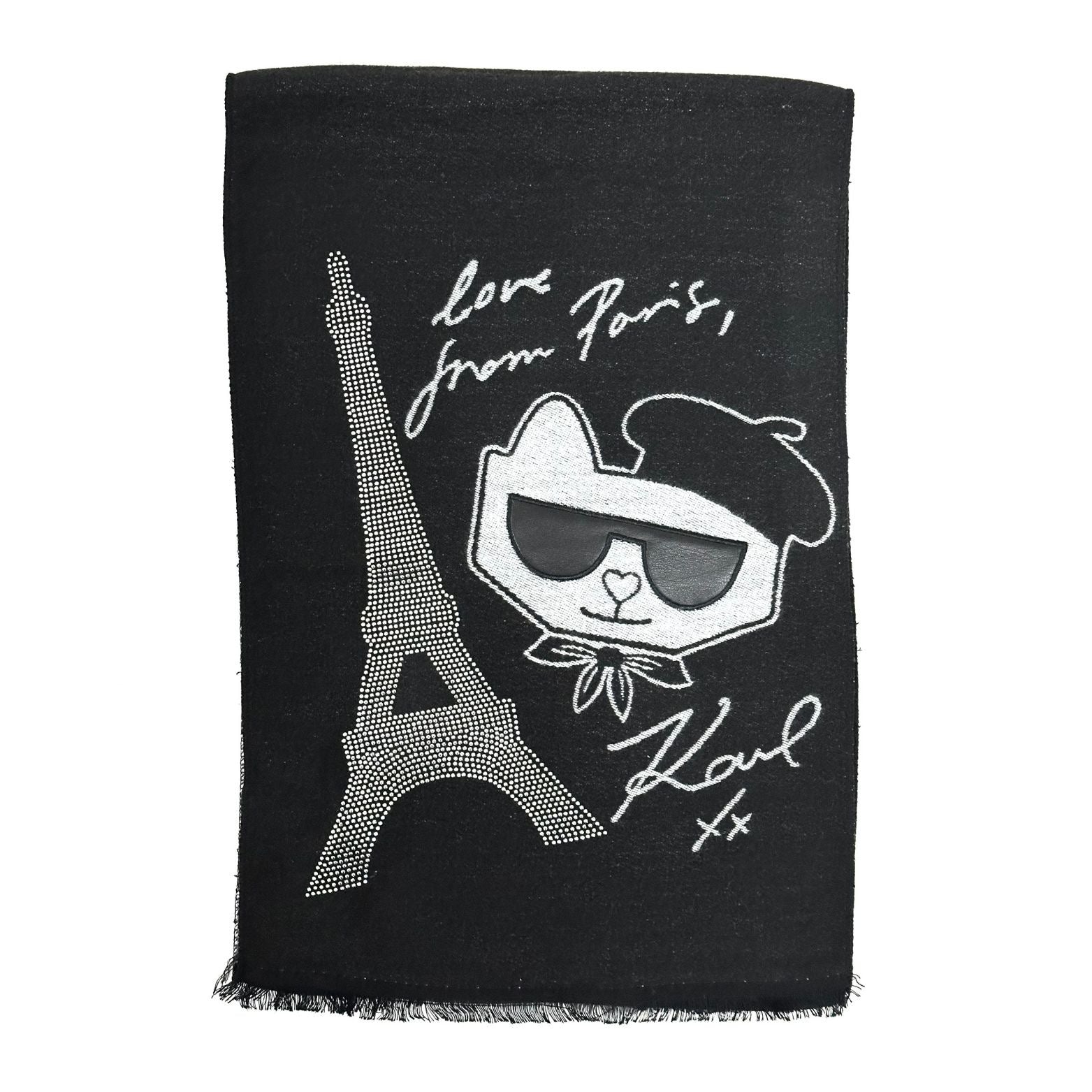 Karl Lagerfield Black and White Scarf