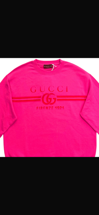 Gucci Pink Sweater With Print Firenzi