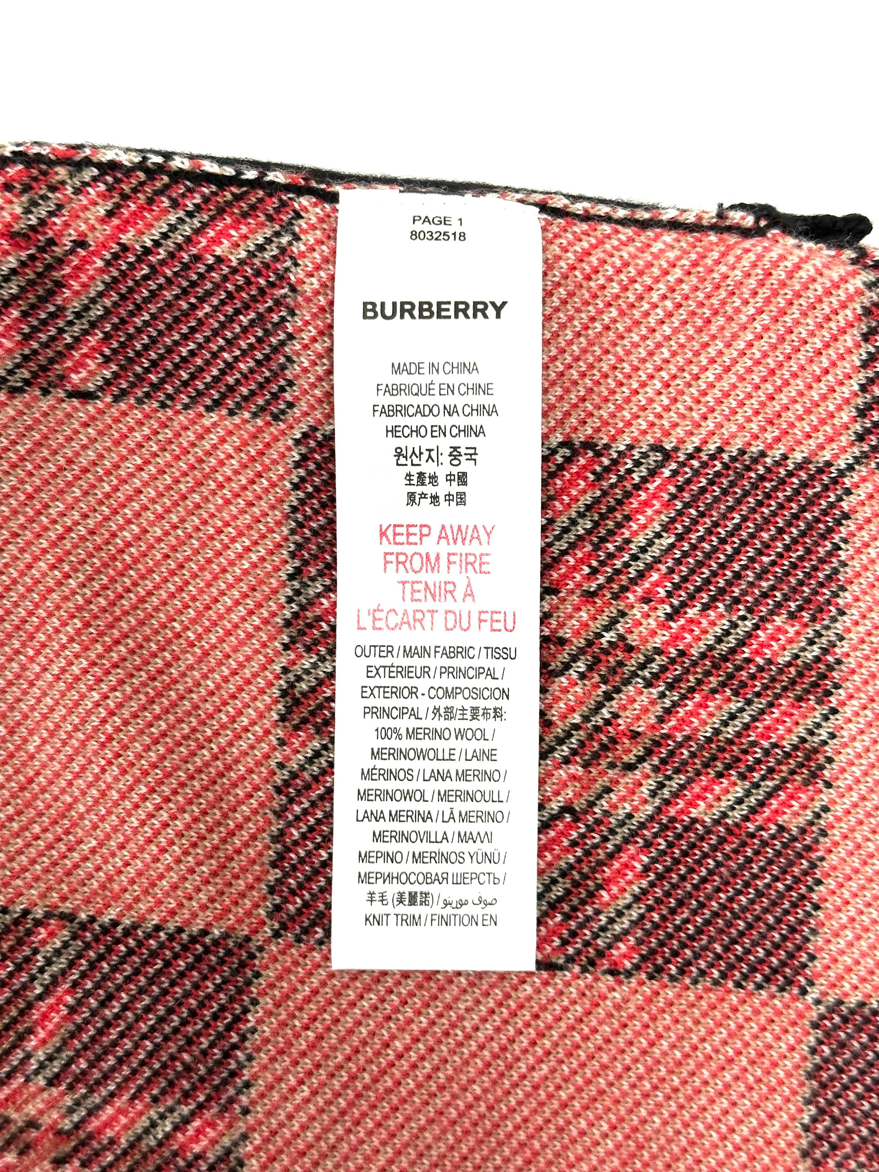 Burberry Classic Vintage Caro Design Wool Shorts