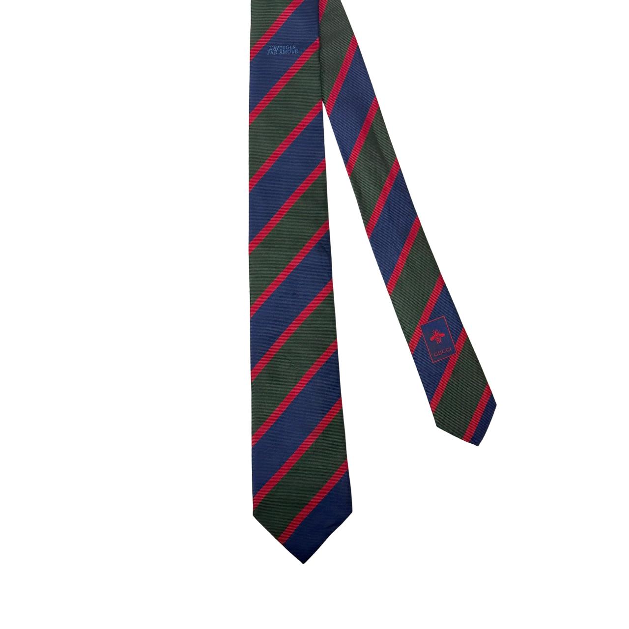 Gucci Multicolor Stripes Silk Tie
